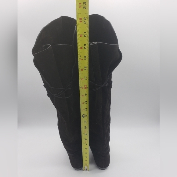 276- Amanda Smith Women's Tall Boots Genuine Spain Leather/Suede - Picture 6 of 9